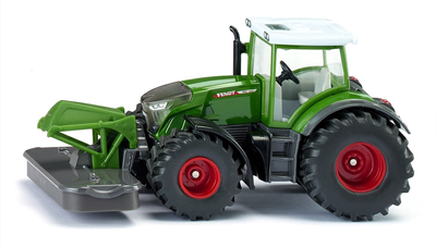 Metalowy model traktora Siku Fendt 942 Vario z przednią kosiarką 1:50 (4006874020003)