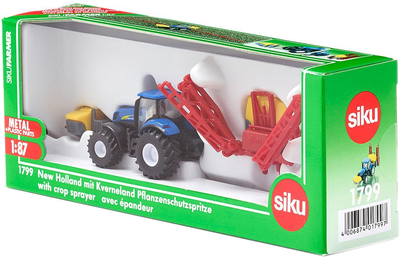 Металева модель трактора Siku New Holland з обприскувачем 1:87 (4006874017997)