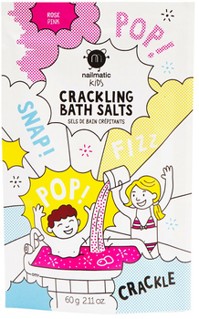 Sól do kąpieli Nailmatic Kids Crackling Bath Salts musująca dla dzieci Pink 60 g (3760229896149)