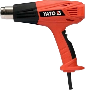 Фен технічний мережевий YATO YT-82294 2 кВт, 450/600°C, 250/500 л/хв, регулятор температури + 4 насадки (YT-82294)