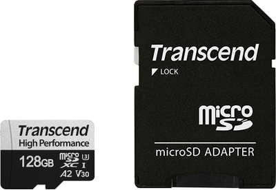 Карта пам'яті Transcend miсroSDXC 128GB UHS-I U3 (TS128GUSD330S)