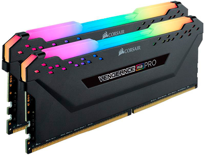 Pamięć RAM Corsair DDR4-3200 32768MB PC4-25600 Zestaw 2 x 16384 Vengeance RGB Pro Czarny (CMW32GX4M2E3200C16)