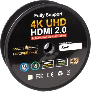 Kabel optyczny Cablexpert HDMI-HDMI 50 m czarny (CCBP-HDMI-AOC-50M)
