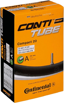 Dętka rowerowa Continental Compact Tube 20" 32-406 / 47-451 AV34 mm (CO0181211)