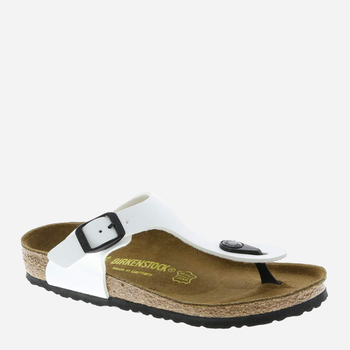 Klapki japonki dziecięce dla dziewczynki Birkenstock GIZEH Kids Birko-Flor Narrow 34 Białe (4052001672843)