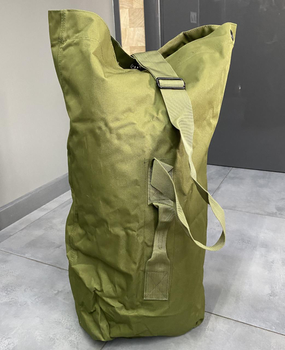 Баул армейский 110 л, Оксфорд 600D, с плечевым шлейфом, цвет Олива, YAKEDA TL-959, армейский вещмешок