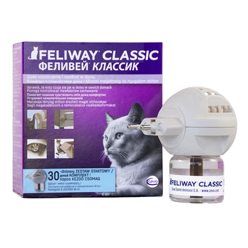 Ceva Feliway Classic (Фелівей Класік) дифузор + змінний блок – заспокійливий засіб для котів під час стресу, 48 мл