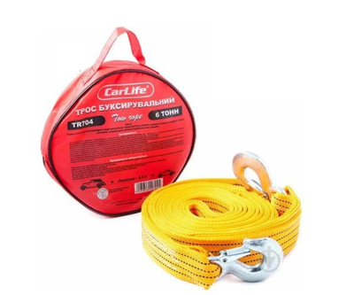 Трос буксировочный Carlife 6 т 5,5 м (TR-704P)