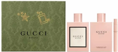 Zestaw damski Gucci Bloom Woda perfumowana damska 100 ml + miniaturowa 10 ml + balsam do ciała 100 ml (3616304678974)