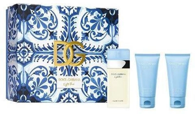 Набір для жінок Dolce and Gabbana Light Blue Туалетна вода 50 мл + бальзам для тіла 50 мл + гель для душу 50 мл (8057971187072)