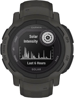 Zegarek sportowy Garmin Instinct 2 Solar Graphite (Instinct 2 Elevate Grafitowy)