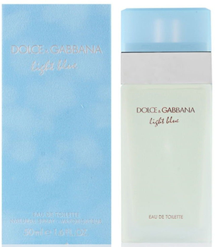 Woda toaletowa damska Dolce and Gabbana Light Blue 50 ml (8057971180349)