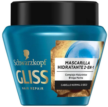 Маска для волосся Schwarzkopf Gliss Aqua Revive Mascarilla Hidratante 2 En 1 300 мл (8410436446976)