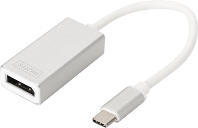 Adapter Digitus USB Type-C - Displayport 0.2 m White (DA-70844)