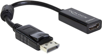 Adapter Delock DisplayPort - HDMI 0.125 m Black (4043619618491)
