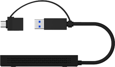 Adapter Icy Box 2 x HDMI - USB Type-A + USB Type-C Black (IB-SPL1029AC)