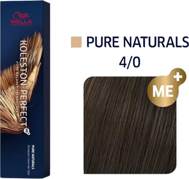 Farba do włosów Wella Professionals Koleston Perfect Me+ Pure Naturals 4/0 80 ml (4064666230955)