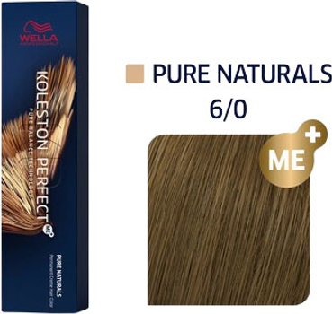 Farba do włosów Wella Professionals Koleston Perfect Me+ Pure Naturals 6/0 80 ml (4064666231006)