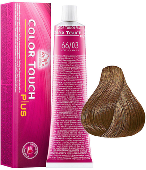 Фарба для волосся Wella Professionals Color Touch Plus 66/03 Intense Dark Natural Golden Blonde 60 мл (8005610528564)