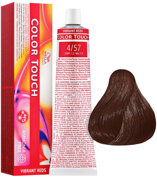 Farba do włosów Wella Professionals Color Touch Vibrant Reds 4/57 Mahogany Sand Medium Brown 60 ml (8005610529066)
