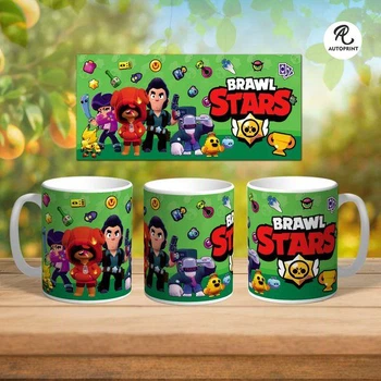 Чашка Кружка Brawl Stars Белая 330 мл (CUP000-26)