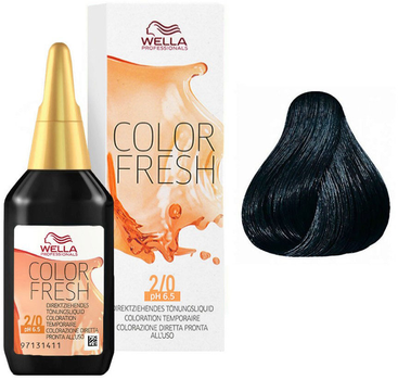 Farba do włosów Wella Professionals Color fresh 2/0 Nero 75 ml (8005610584386)