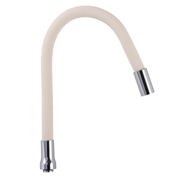 Излив смесителя GLR-BEIGE-55 для кухни Гофрированный с аэратором, силикон , 3/4″ВН
