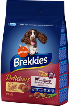 Сухой корм для собак всех пород Brekkies Dog Delice Meat с говядиной 3 кг (3700260211747)