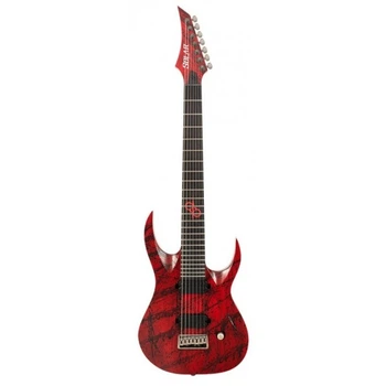 Електрогітари SOLAR GUITARS A2.7CANIBALISMO+ BLOOD RED OPEN PORE W/BLOOD SPLATTER