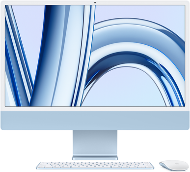Monoblock Apple iMac 24" M3 4.5K 8-rdzeniowy GPU 256GB Blue (MQRC3ZE/A)