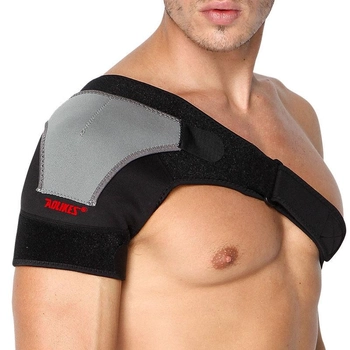 Фиксатор плечевого сустава поддержка для спины AOLIKES A-1697 Right back + gray