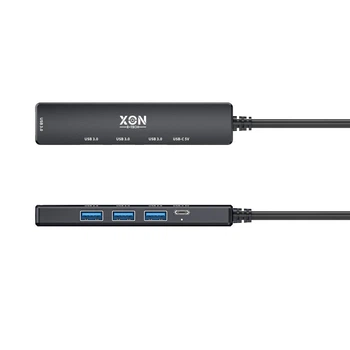 Док-станция XON SmartHub 5 в 1 (USB3.0, 3хUSB2.0, Type-C) Черный (UHCHP052332B 5108)