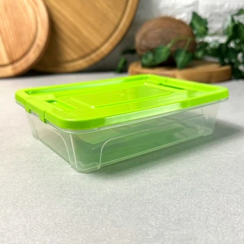 Пластиковый контейнер с крышкой для хранения 0.4 л Smart Box Алеана
