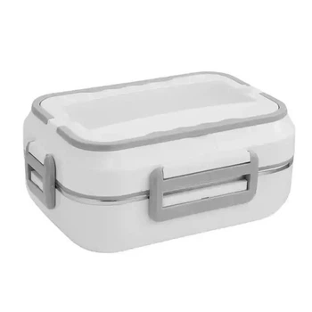 Электрический Ланч-бокс Electric Lunch Box C21 с подогревом съемной Металлической чашей Белый