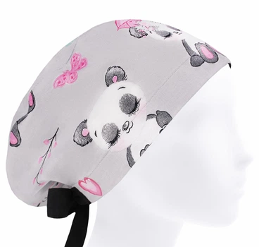 Медицинская шапочка женская HeadwearUniverse универсальная принт Панда