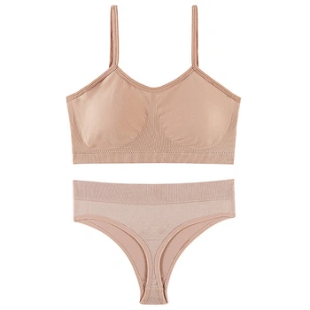 Комплект нижнего белья топ бюстгальтер трусики Honey Fashion Accessories One Size S/М розовый (2-187)