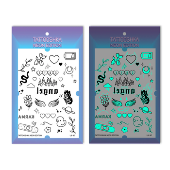 Набор тату FUN неоновые Tattooshka LB-167