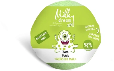 Бомба для ванн "Монстрик Max" Milky Dream 301728 Разноцветный