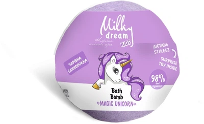 Бомба для ванн "Волшебная Единорожка" Milky Dream 301735 Разноцветный