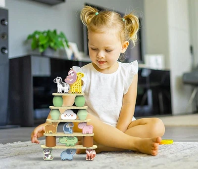 Деревянная игра-балансир Tooky Toy Зоопарк