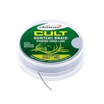 Поводковый материал Climax CULT Hunter's Braid weed 0.25 mm 25 lbs, 12 kg 20 m,27304