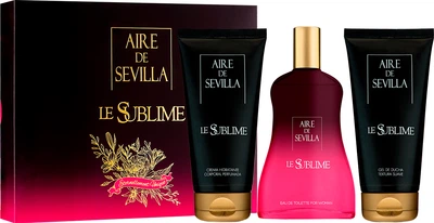 Zestaw damski Instituto Espanol Aire De Sevilla Le Sublime Woda toaletowa 150 ml + Żel pod prysznic 100 ml + Krem do ciała 100 ml (8411047136492)