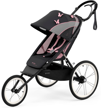 Спортивная беговая прогулочная коляска Cybex Sport Avi Design Collaborations by Anna Lewandowska на черной раме с черными деталями