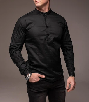 Рубашка R.A. Casual S чёрная 1421-S