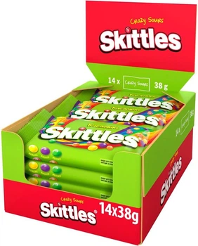 Упаковка драже Skittles Кисломікс 38 г x 14 шт от продавца: SFL