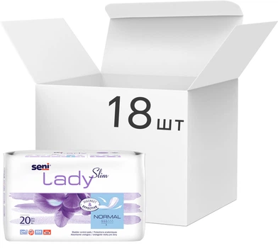 Упаковка прокладок урологічних Seni Lady Slim Normal 20 шт x 18 упаковок (5900516179946)