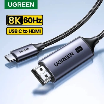 Кабель UGREEN CM565 USB-C to HDMI 2.1 (8K@60Hz; 4K@144Hz) для MacBook Pro iMac iPad Pro Samsung Galaxy VRR 2m (15850)