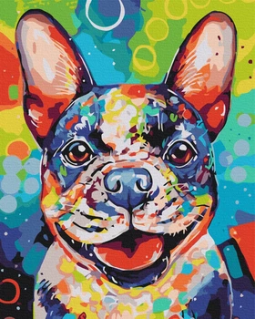 Картина по номерам Brushme Яркий пес 40x50 см BS38448