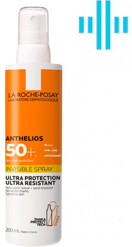 Niewidoczny spray przeciwsłoneczny La Roche-Posay Anthelios do twarzy i ciała SPF 50+ 200 ml (3337875696838)