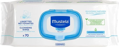 Дитячі вологі серветки Mustela Be-Be для заміни підгузків 70 шт (3504105030506)